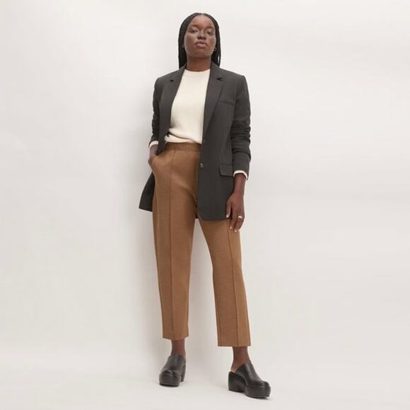Everlane The Dream Pant Dark Tan Drawstring XS - Picture 1 of 6